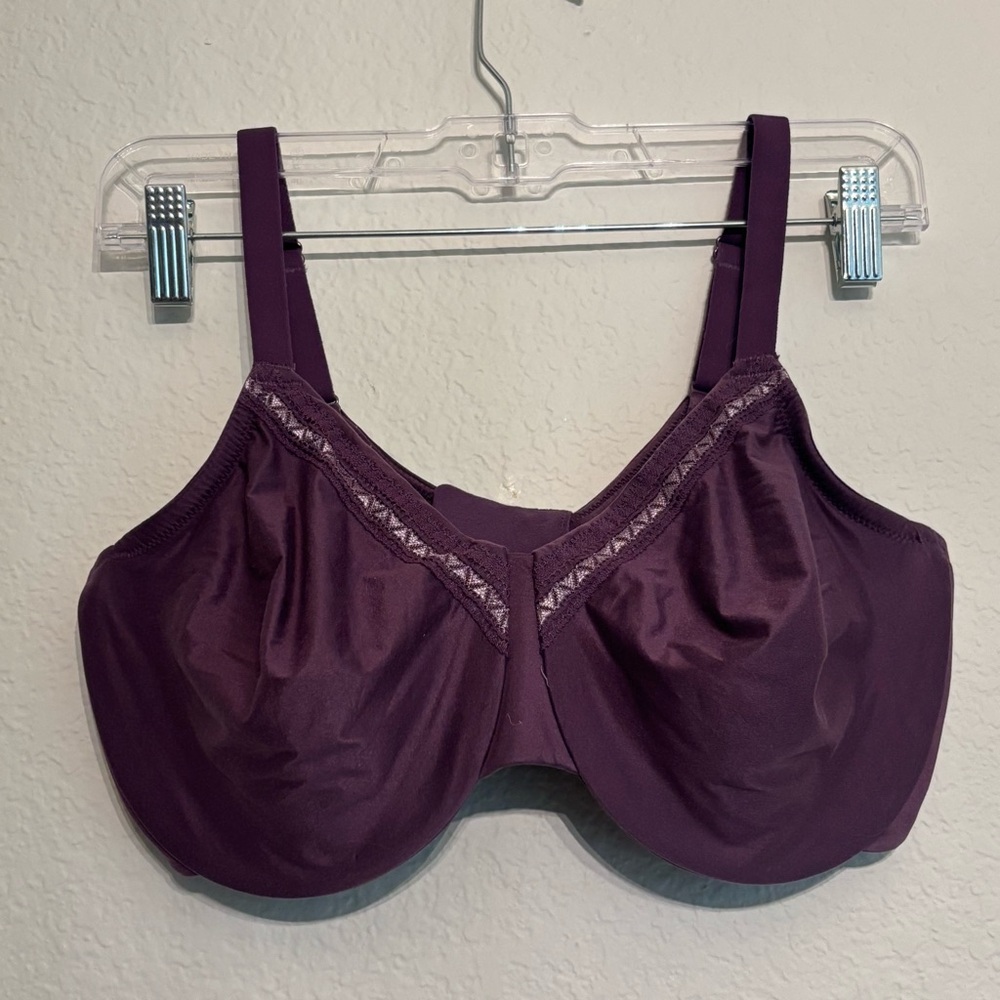 Wacoal Purple Full Coverage Bra with Adjustable Straps